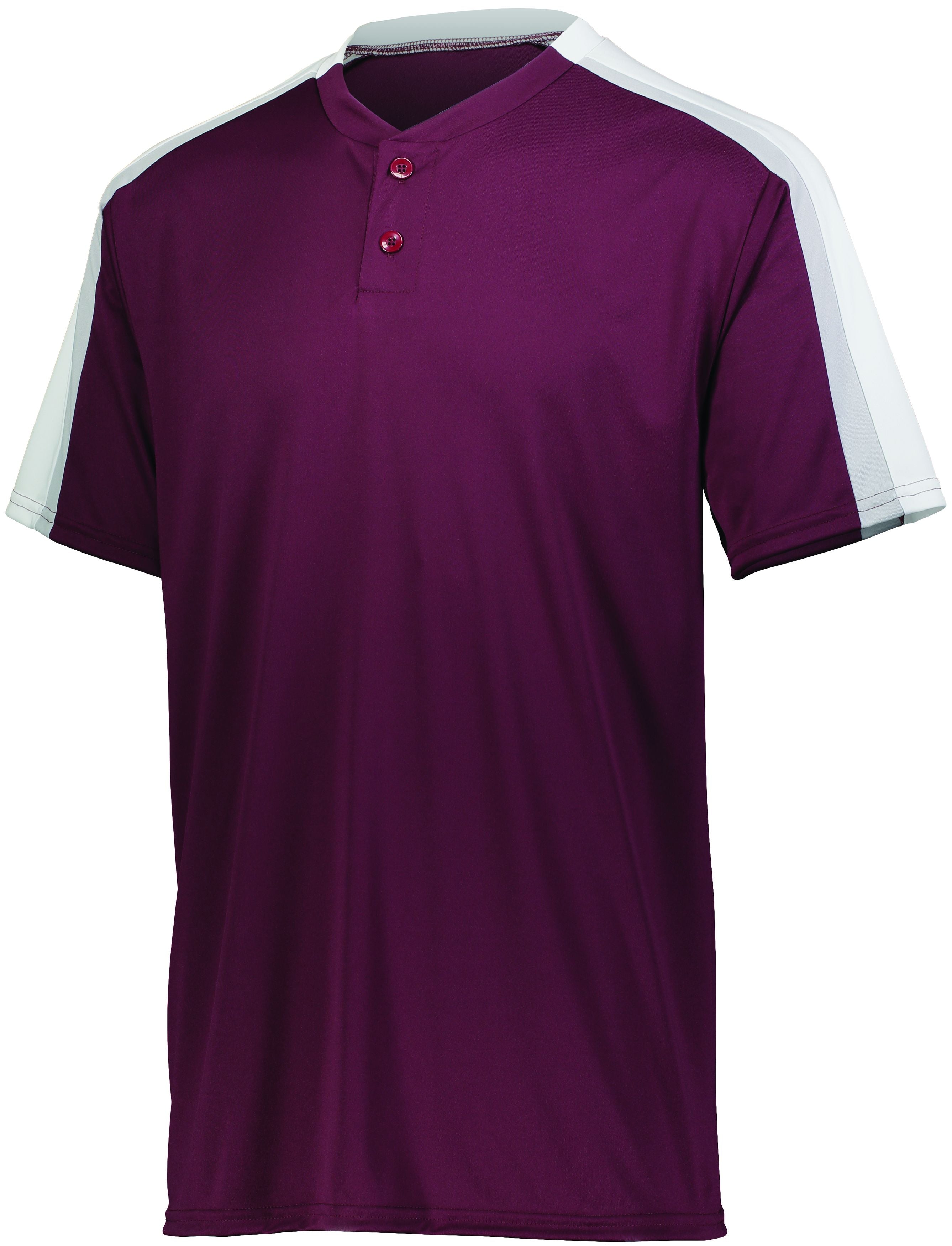 Augusta Sportswear Power Plus Jersey 2.0 in Maroon/White/Silver Grey  -Part of the Adult, Adult-Jersey, Augusta-Products, Baseball, Shirts, All-Sports, All-Sports-1 product lines at KanaleyCreations.com