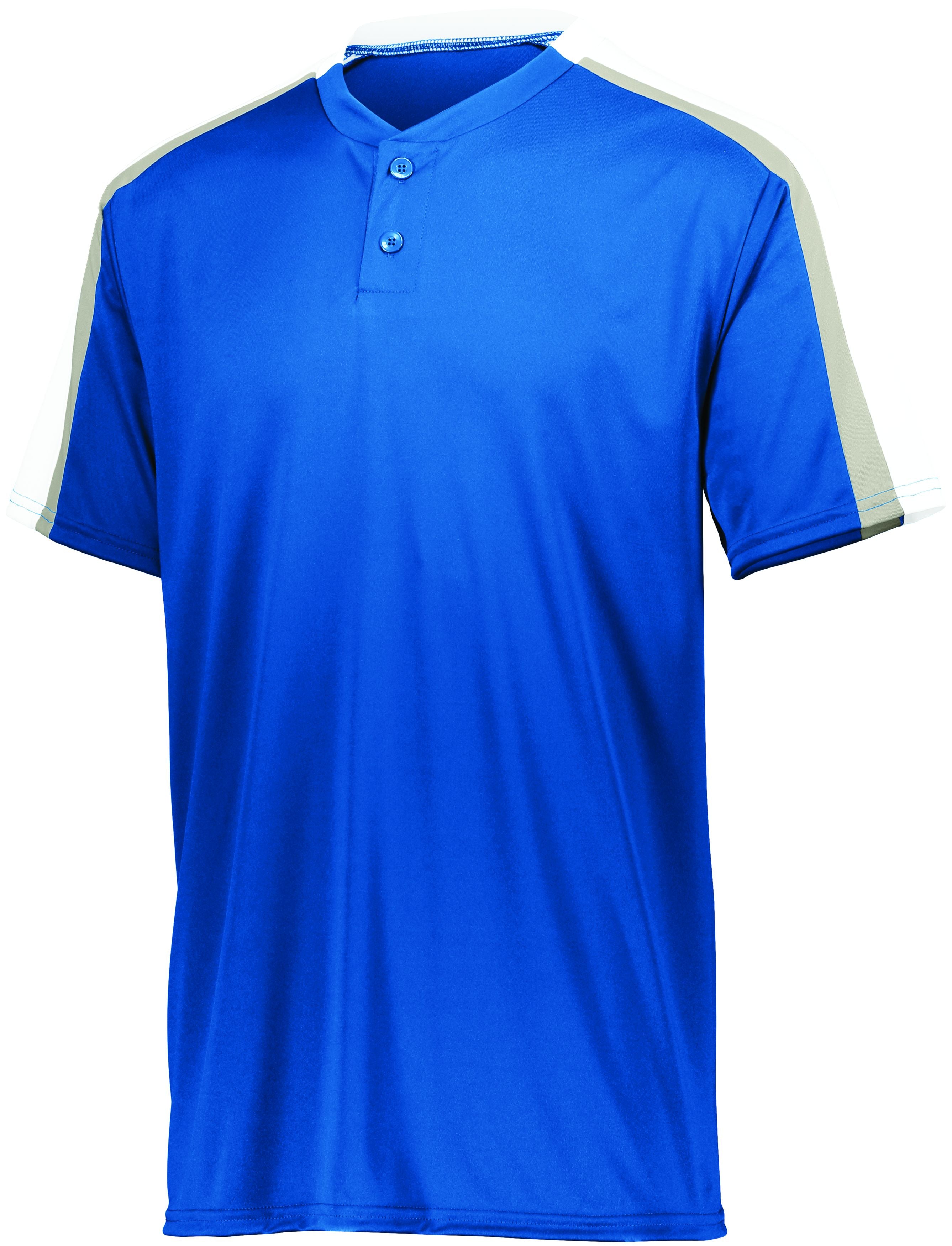 Augusta Sportswear Power Plus Jersey 2.0 in Royal/White/Silver Grey  -Part of the Adult, Adult-Jersey, Augusta-Products, Baseball, Shirts, All-Sports, All-Sports-1 product lines at KanaleyCreations.com