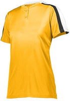 Augusta Sportswear Ladies Power Plus 2.0 in Gold/White/Black  -Part of the Ladies, Augusta-Products, Softball, Shirts product lines at KanaleyCreations.com