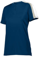 Augusta Sportswear Ladies Power Plus 2.0 in Navy/White/Silver Grey  -Part of the Ladies, Augusta-Products, Softball, Shirts product lines at KanaleyCreations.com