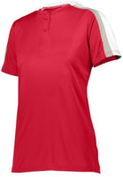 Augusta Sportswear Ladies Power Plus 2.0 in Red/White/Silver Grey  -Part of the Ladies, Augusta-Products, Softball, Shirts product lines at KanaleyCreations.com