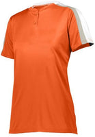 Augusta Sportswear Ladies Power Plus 2.0 in Orange/White/Silver Grey  -Part of the Ladies, Augusta-Products, Softball, Shirts product lines at KanaleyCreations.com