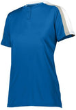 Augusta Sportswear Ladies Power Plus 2.0 in Royal/White/Silver Grey  -Part of the Ladies, Augusta-Products, Softball, Shirts product lines at KanaleyCreations.com