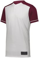 Augusta Sportswear Youth Closer Jersey in White/Maroon  -Part of the Youth, Youth-Jersey, Augusta-Products, Baseball, Shirts, All-Sports, All-Sports-1 product lines at KanaleyCreations.com