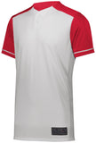 Augusta Sportswear Youth Closer Jersey in White/Scarlet  -Part of the Youth, Youth-Jersey, Augusta-Products, Baseball, Shirts, All-Sports, All-Sports-1 product lines at KanaleyCreations.com