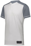 Augusta Sportswear Closer Jersey in White/Graphite  -Part of the Adult, Adult-Jersey, Augusta-Products, Baseball, Shirts, All-Sports, All-Sports-1 product lines at KanaleyCreations.com