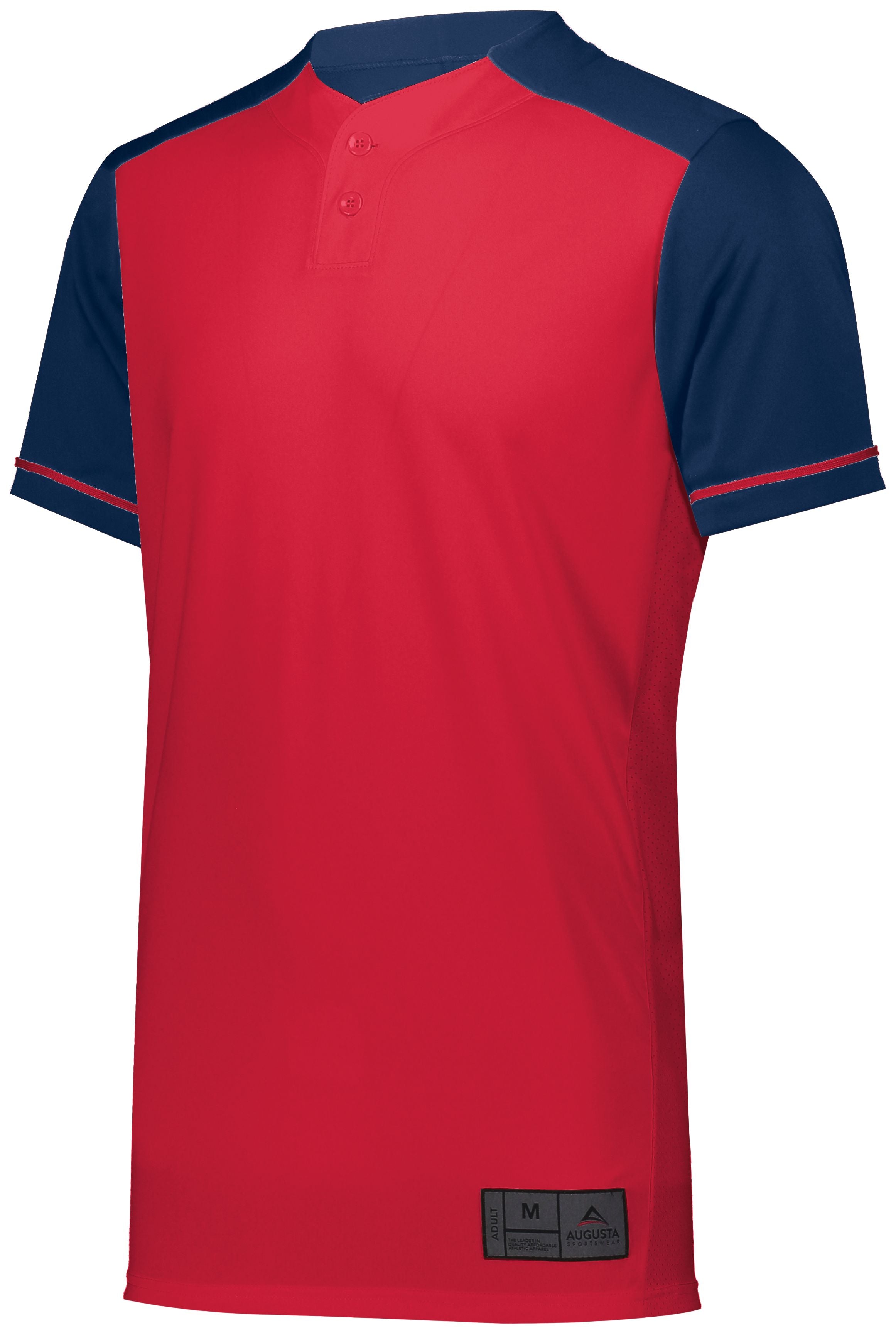 Augusta Sportswear Youth Closer Jersey in Scarlet/Navy  -Part of the Youth, Youth-Jersey, Augusta-Products, Baseball, Shirts, All-Sports, All-Sports-1 product lines at KanaleyCreations.com