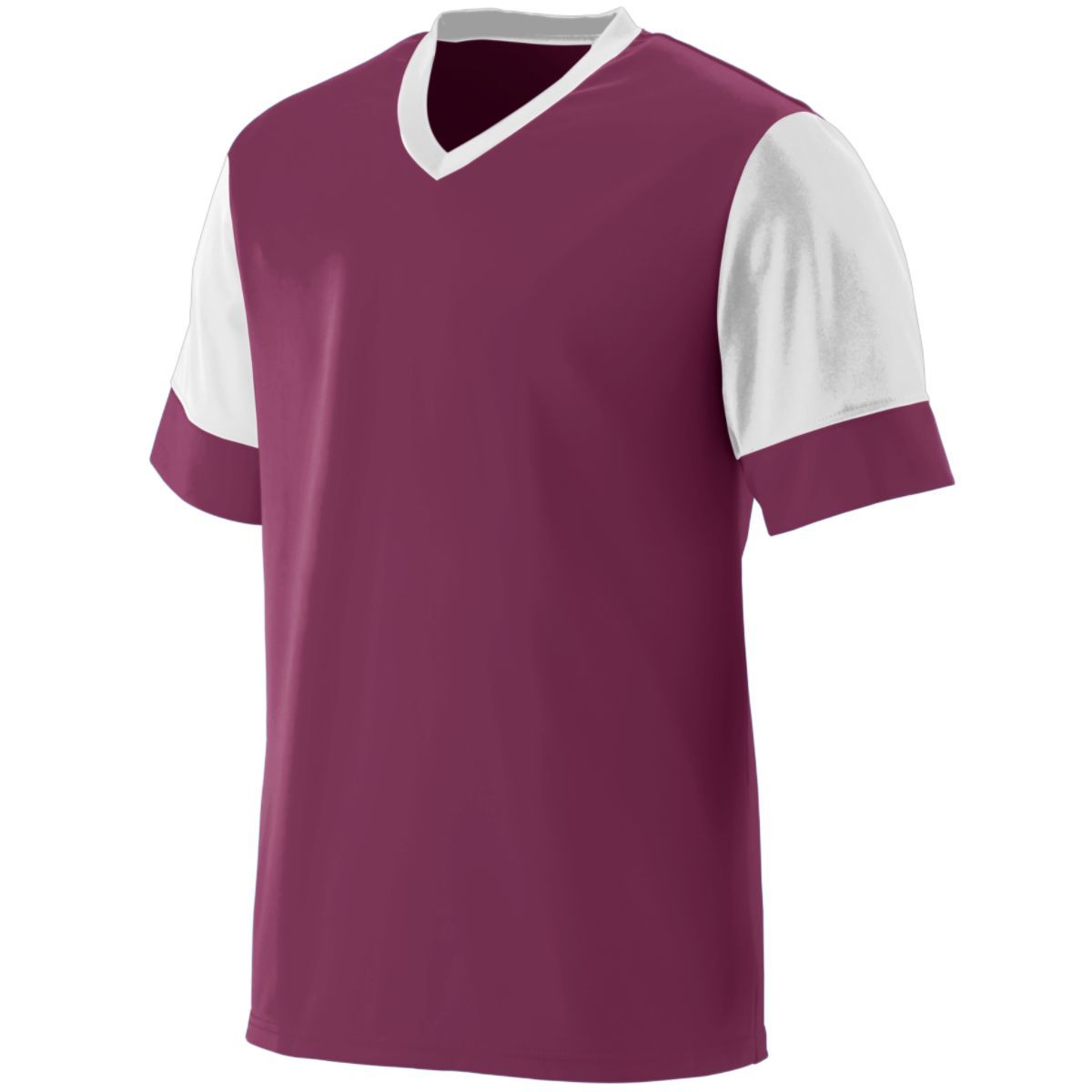 Augusta Sportswear Youth Lightning Jersey in Maroon/White  -Part of the Youth, Youth-Jersey, Augusta-Products, Soccer, Shirts, All-Sports-1 product lines at KanaleyCreations.com