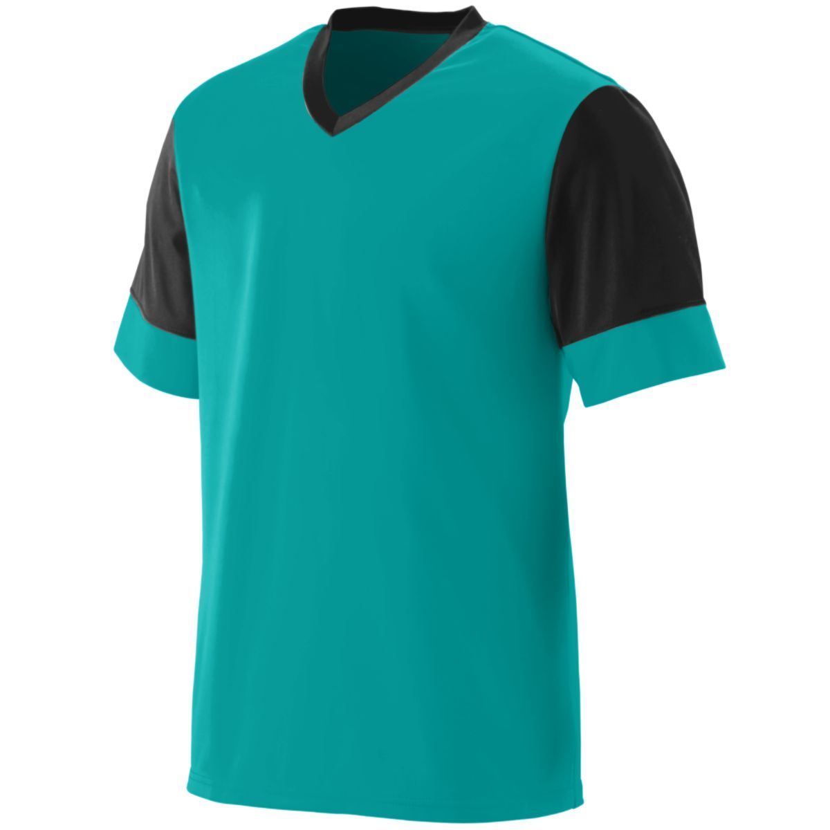 Augusta Sportswear Youth Lightning Jersey in Teal/Black  -Part of the Youth, Youth-Jersey, Augusta-Products, Soccer, Shirts, All-Sports-1 product lines at KanaleyCreations.com