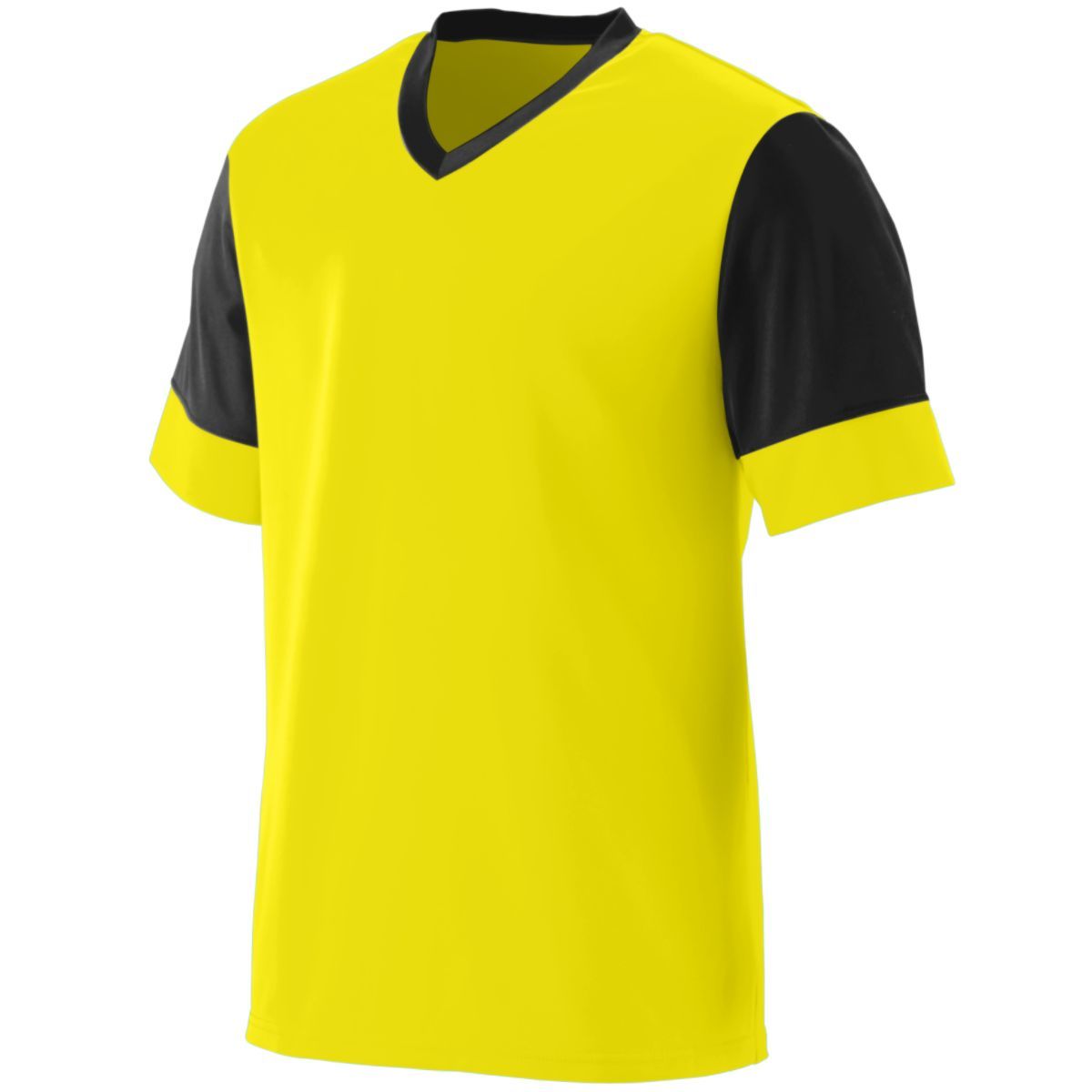 Augusta Sportswear Youth Lightning Jersey in Power Yellow/Black  -Part of the Youth, Youth-Jersey, Augusta-Products, Soccer, Shirts, All-Sports-1 product lines at KanaleyCreations.com