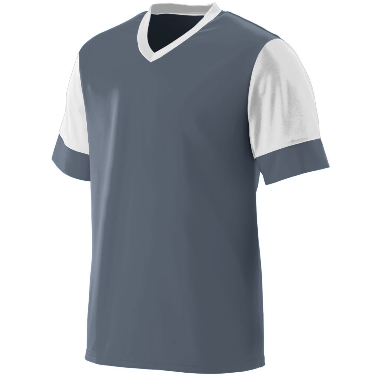 Augusta Sportswear Youth Lightning Jersey in Graphite/White  -Part of the Youth, Youth-Jersey, Augusta-Products, Soccer, Shirts, All-Sports-1 product lines at KanaleyCreations.com