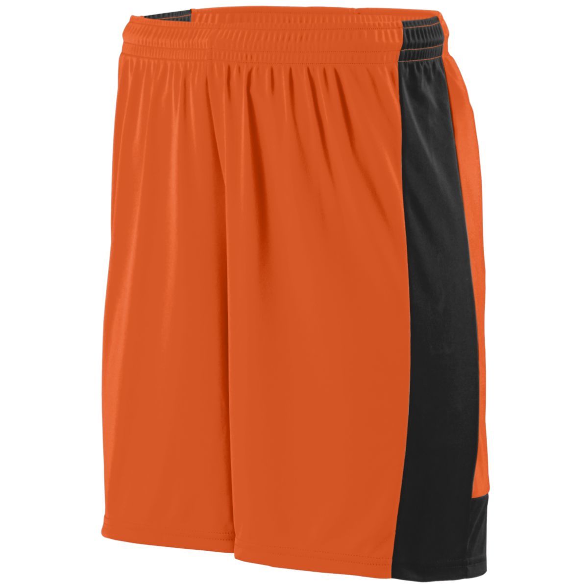 Augusta Sportswear Youth Lightning Shorts in Orange/Black  -Part of the Youth, Youth-Shorts, Augusta-Products, Soccer, All-Sports-1 product lines at KanaleyCreations.com