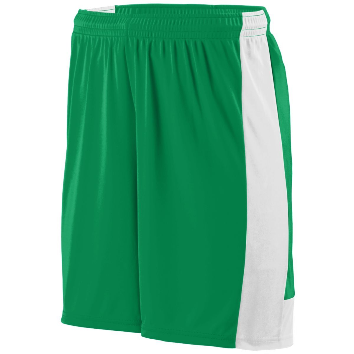 Augusta Sportswear Youth Lightning Shorts in Kelly/White  -Part of the Youth, Youth-Shorts, Augusta-Products, Soccer, All-Sports-1 product lines at KanaleyCreations.com