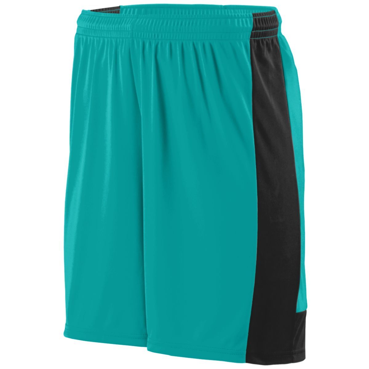 Augusta Sportswear Youth Lightning Shorts in Teal/Black  -Part of the Youth, Youth-Shorts, Augusta-Products, Soccer, All-Sports-1 product lines at KanaleyCreations.com
