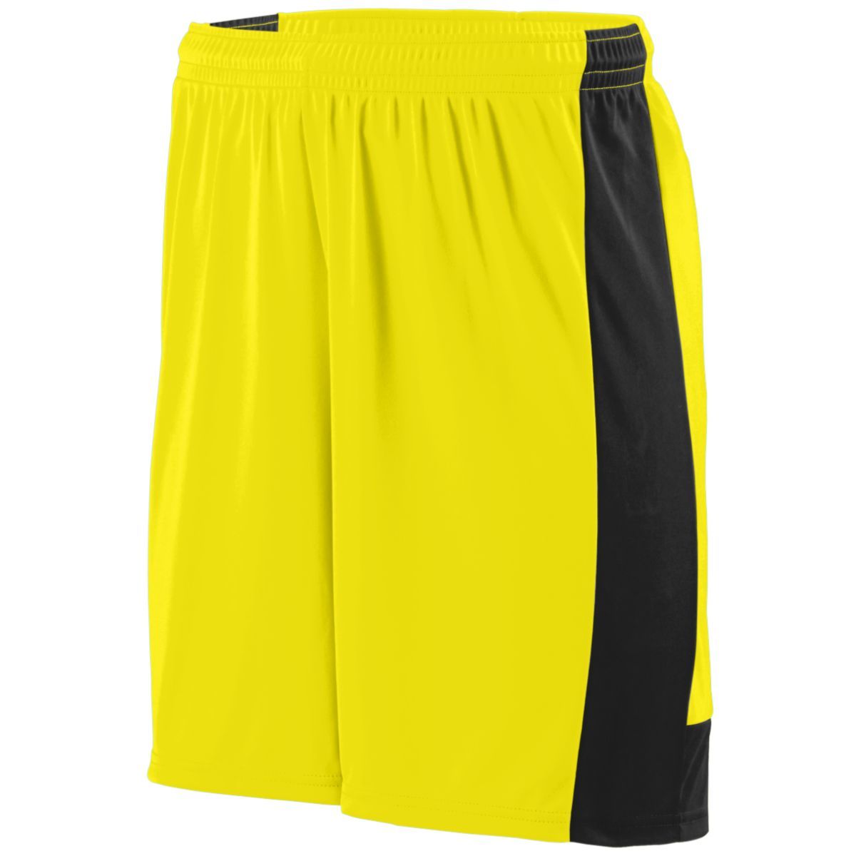 Augusta Sportswear Youth Lightning Shorts in Power Yellow/Black  -Part of the Youth, Youth-Shorts, Augusta-Products, Soccer, All-Sports-1 product lines at KanaleyCreations.com