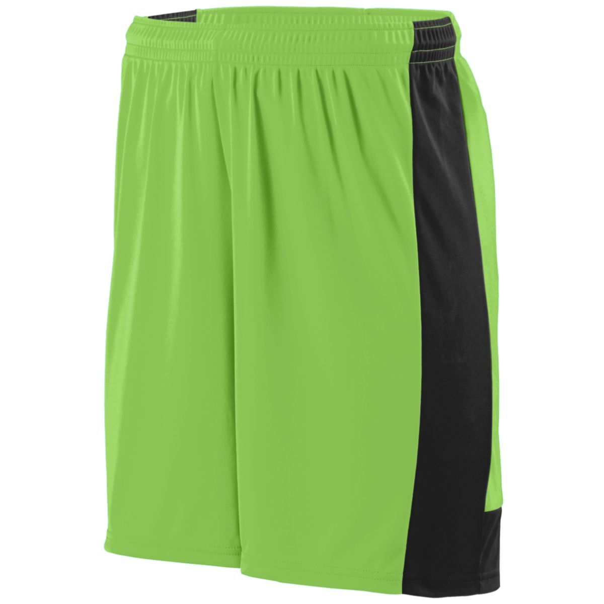 Augusta Sportswear Youth Lightning Shorts in Lime/Black  -Part of the Youth, Youth-Shorts, Augusta-Products, Soccer, All-Sports-1 product lines at KanaleyCreations.com