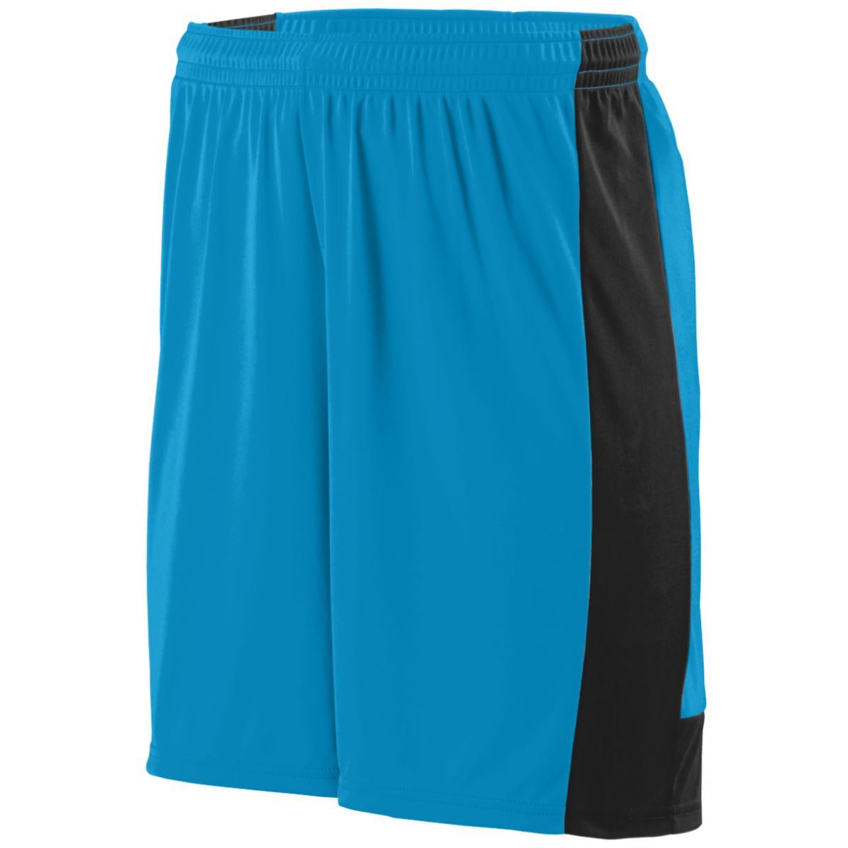 Augusta Sportswear Youth Lightning Shorts in Power Blue/Black  -Part of the Youth, Youth-Shorts, Augusta-Products, Soccer, All-Sports-1 product lines at KanaleyCreations.com
