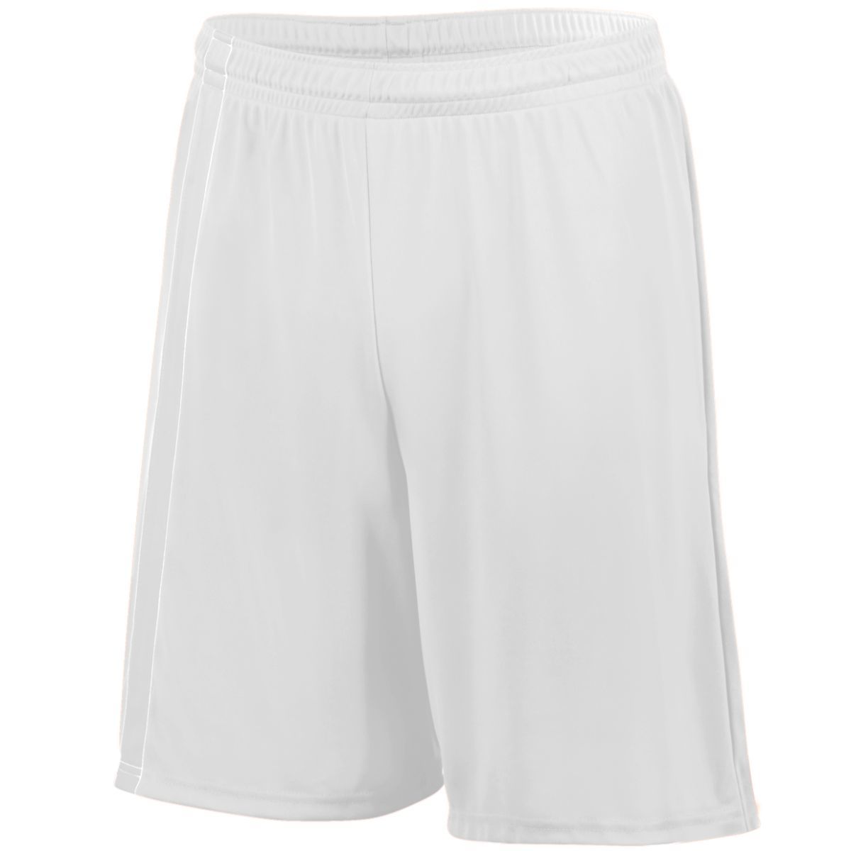 Augusta Sportswear Attacking Third Shorts in White/White  -Part of the Adult, Adult-Shorts, Augusta-Products, Soccer, All-Sports-1 product lines at KanaleyCreations.com