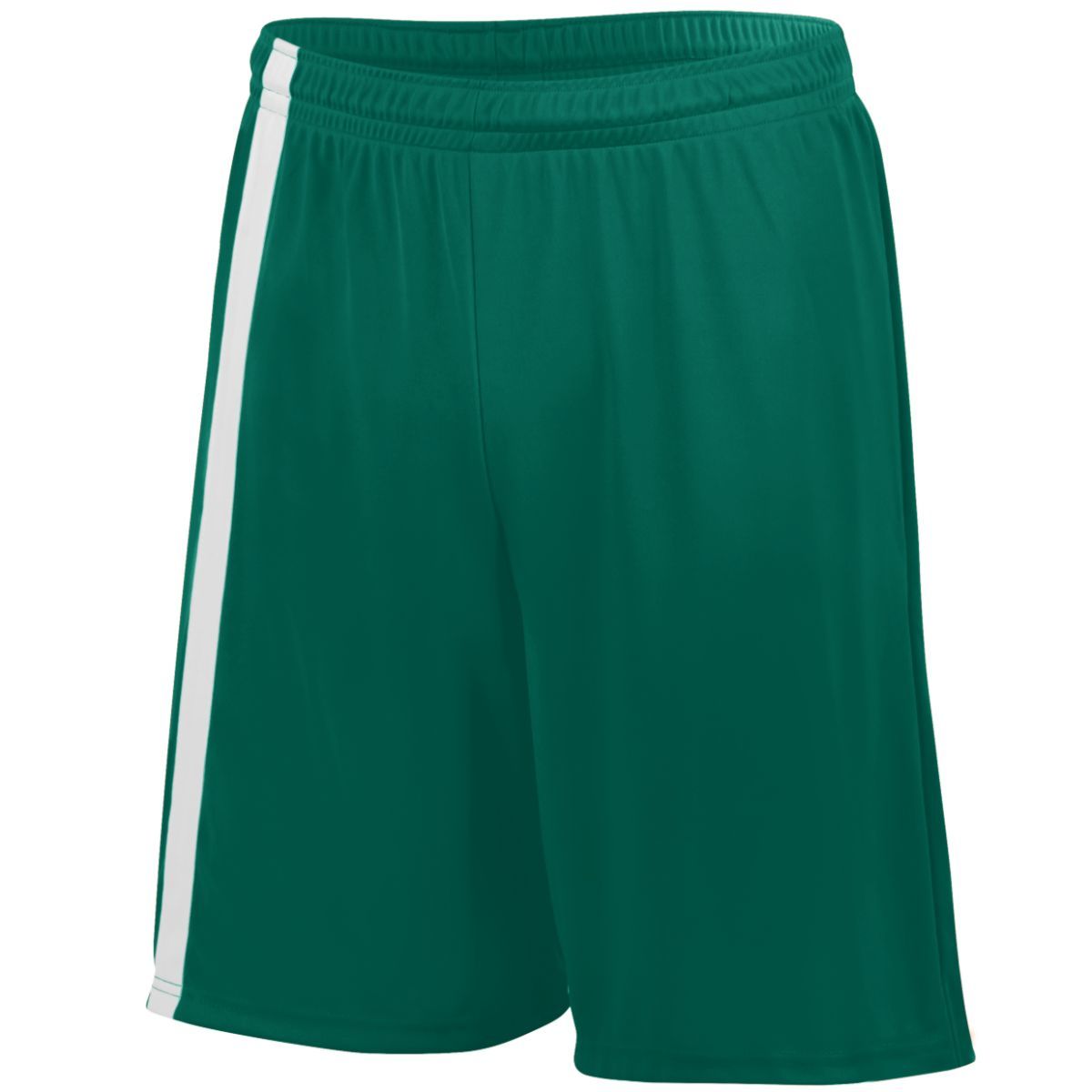 Augusta Sportswear Attacking Third Shorts in Dark Green/White  -Part of the Adult, Adult-Shorts, Augusta-Products, Soccer, All-Sports-1 product lines at KanaleyCreations.com