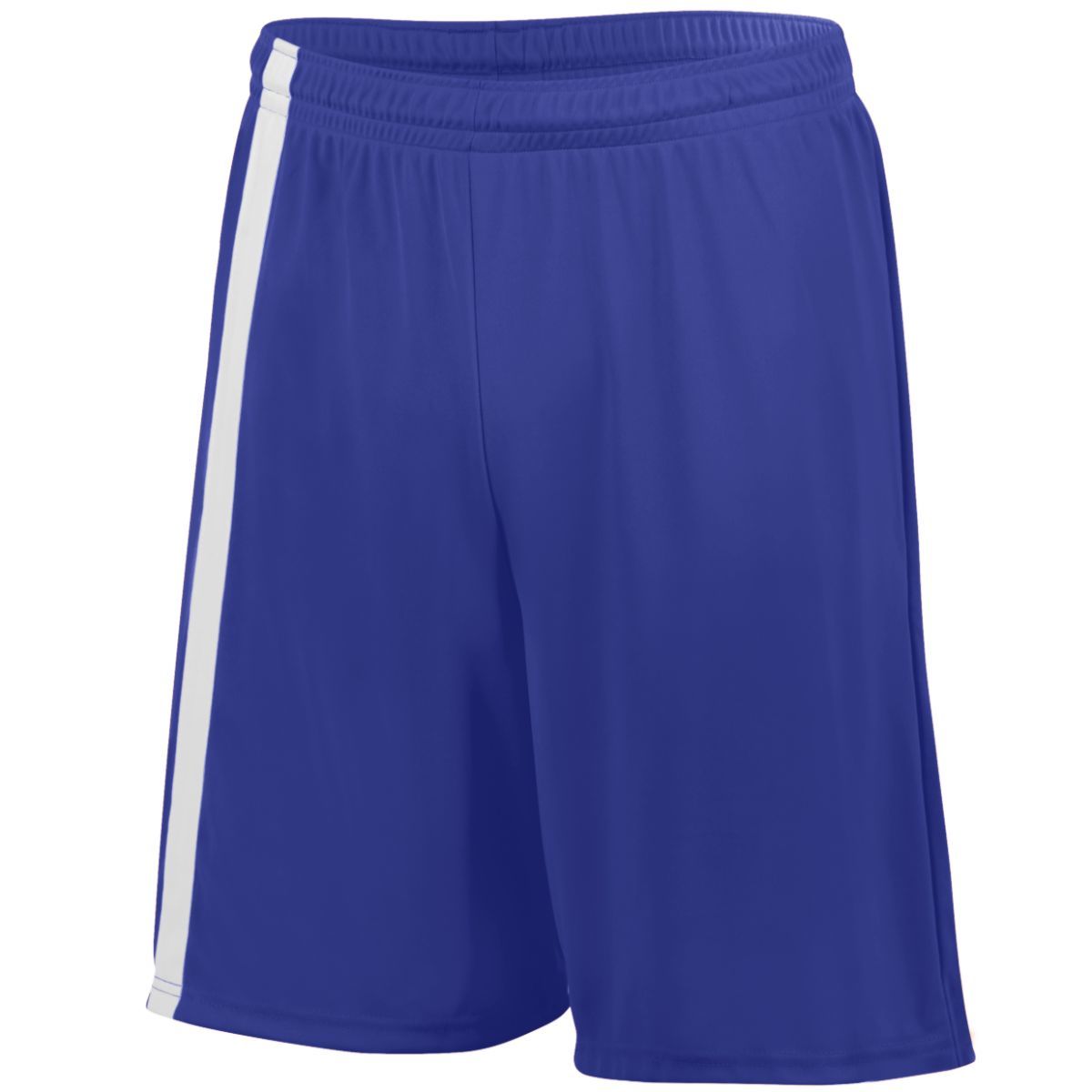 Augusta Sportswear Attacking Third Shorts in Purple/White  -Part of the Adult, Adult-Shorts, Augusta-Products, Soccer, All-Sports-1 product lines at KanaleyCreations.com