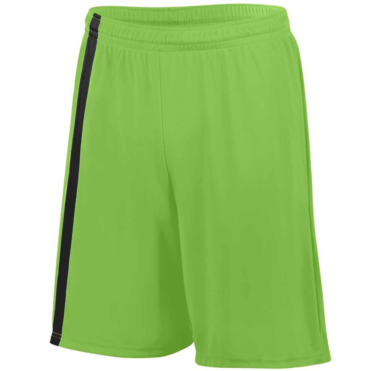 Augusta Sportswear Attacking Third Shorts in Lime/Black  -Part of the Adult, Adult-Shorts, Augusta-Products, Soccer, All-Sports-1 product lines at KanaleyCreations.com