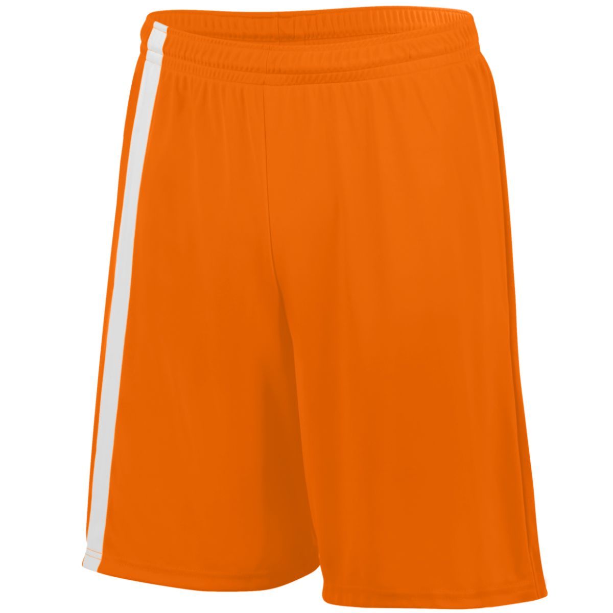 Augusta Sportswear Attacking Third Shorts in Power Orange/White  -Part of the Adult, Adult-Shorts, Augusta-Products, Soccer, All-Sports-1 product lines at KanaleyCreations.com
