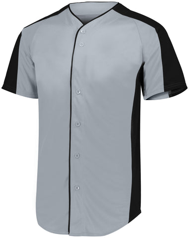 Youth Full-Button Baseball Jersey from Augusta Sportswear