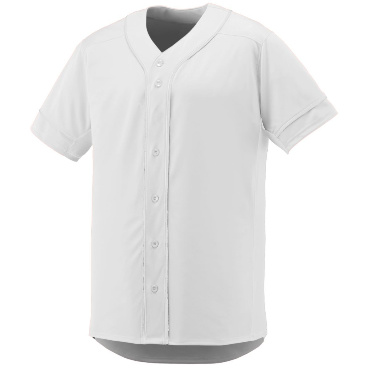 Augusta Sportswear Slugger Jersey in White/White  -Part of the Adult, Adult-Jersey, Augusta-Products, Baseball, Shirts, All-Sports, All-Sports-1 product lines at KanaleyCreations.com