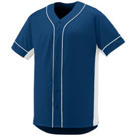 Augusta Sportswear Slugger Jersey in Navy/White  -Part of the Adult, Adult-Jersey, Augusta-Products, Baseball, Shirts, All-Sports, All-Sports-1 product lines at KanaleyCreations.com