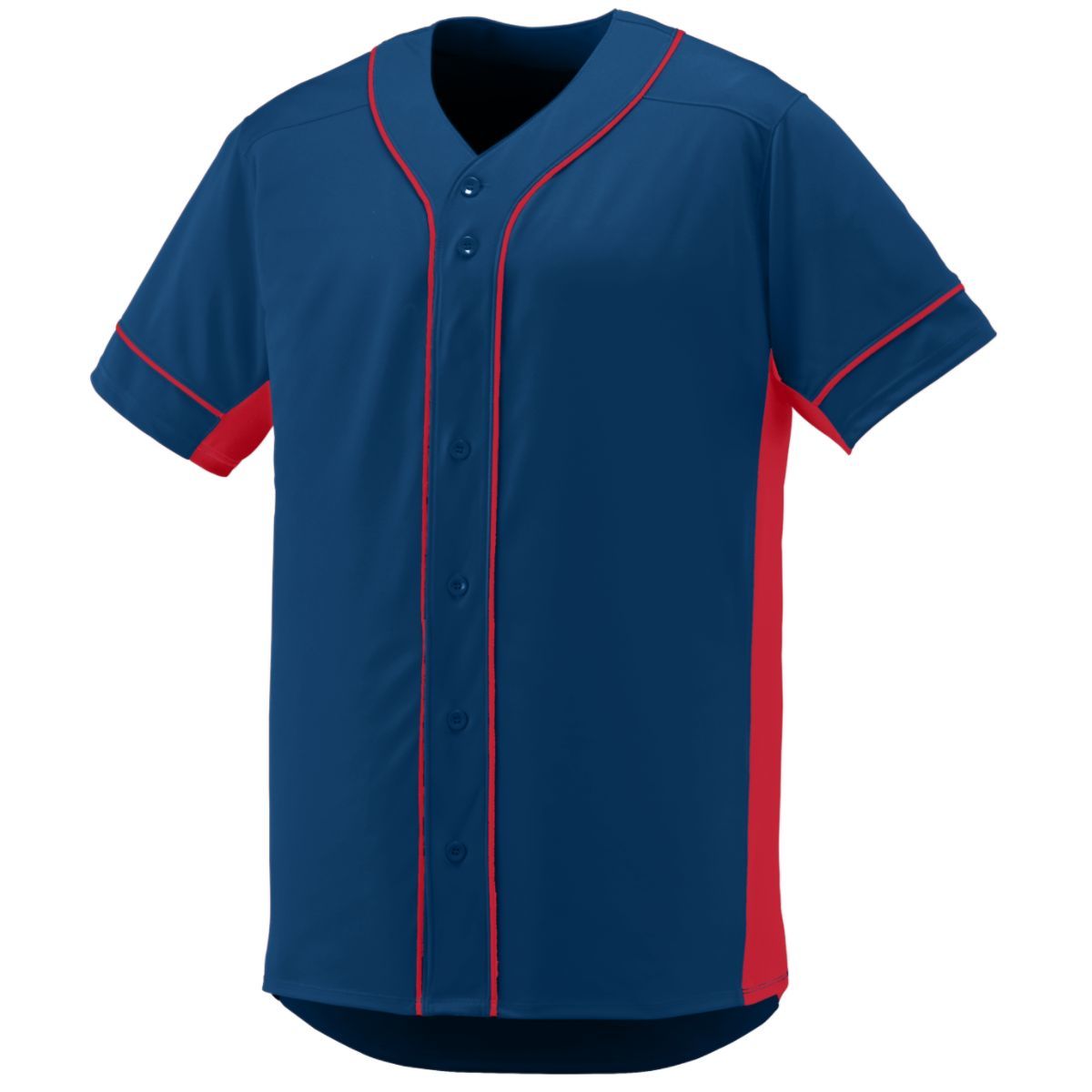 Augusta Sportswear Slugger Jersey in Navy/Red  -Part of the Adult, Adult-Jersey, Augusta-Products, Baseball, Shirts, All-Sports, All-Sports-1 product lines at KanaleyCreations.com