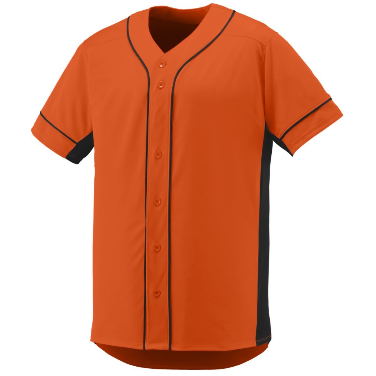 Augusta Sportswear Slugger Jersey in Orange/Black  -Part of the Adult, Adult-Jersey, Augusta-Products, Baseball, Shirts, All-Sports, All-Sports-1 product lines at KanaleyCreations.com