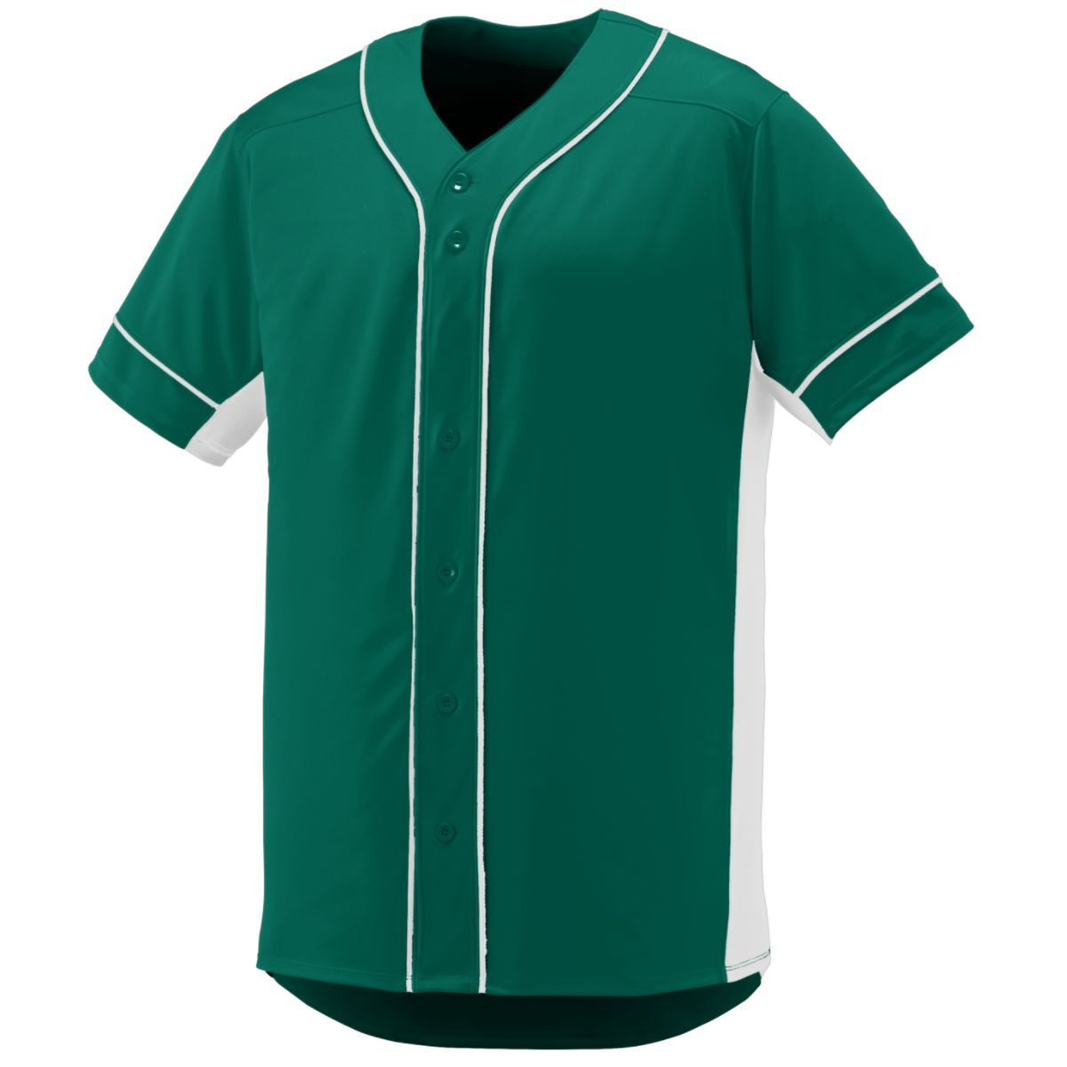 Augusta Sportswear Slugger Jersey in Dark Green/White  -Part of the Adult, Adult-Jersey, Augusta-Products, Baseball, Shirts, All-Sports, All-Sports-1 product lines at KanaleyCreations.com