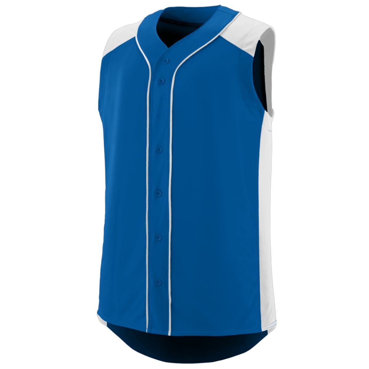 Augusta Sportswear Sleeveless Slugger Jersey in Royal/White  -Part of the Adult, Adult-Jersey, Augusta-Products, Baseball, Shirts, All-Sports, All-Sports-1 product lines at KanaleyCreations.com