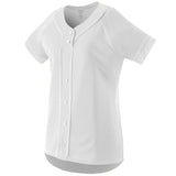 Augusta Sportswear Ladies Winner Jersey in White/White  -Part of the Ladies, Ladies-Jersey, Augusta-Products, Softball, Shirts product lines at KanaleyCreations.com