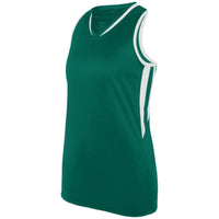 Augusta Sportswear Ladies Full Force Tank in Dark Green/White  -Part of the Ladies, Ladies-Tank, Augusta-Products, Shirts product lines at KanaleyCreations.com