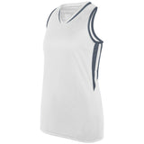 Augusta Sportswear Ladies Full Force Tank in White/Graphite  -Part of the Ladies, Ladies-Tank, Augusta-Products, Shirts product lines at KanaleyCreations.com