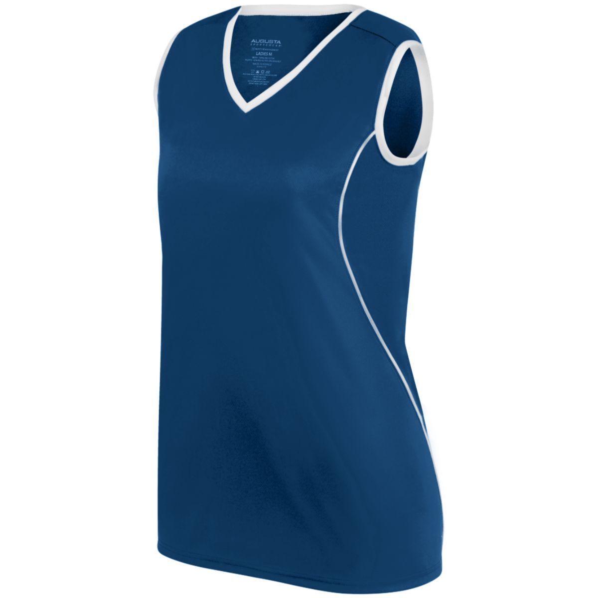 Augusta Sportswear Ladies Firebolt Jersey in Navy/White  -Part of the Ladies, Ladies-Jersey, Augusta-Products, Softball, Shirts product lines at KanaleyCreations.com