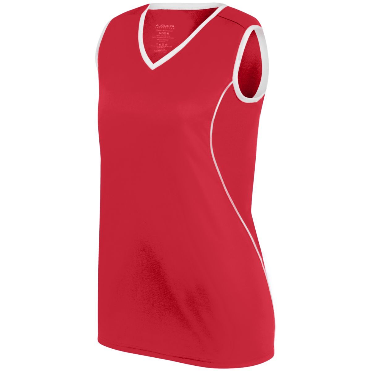 Augusta Sportswear Ladies Firebolt Jersey in Red/White  -Part of the Ladies, Ladies-Jersey, Augusta-Products, Softball, Shirts product lines at KanaleyCreations.com