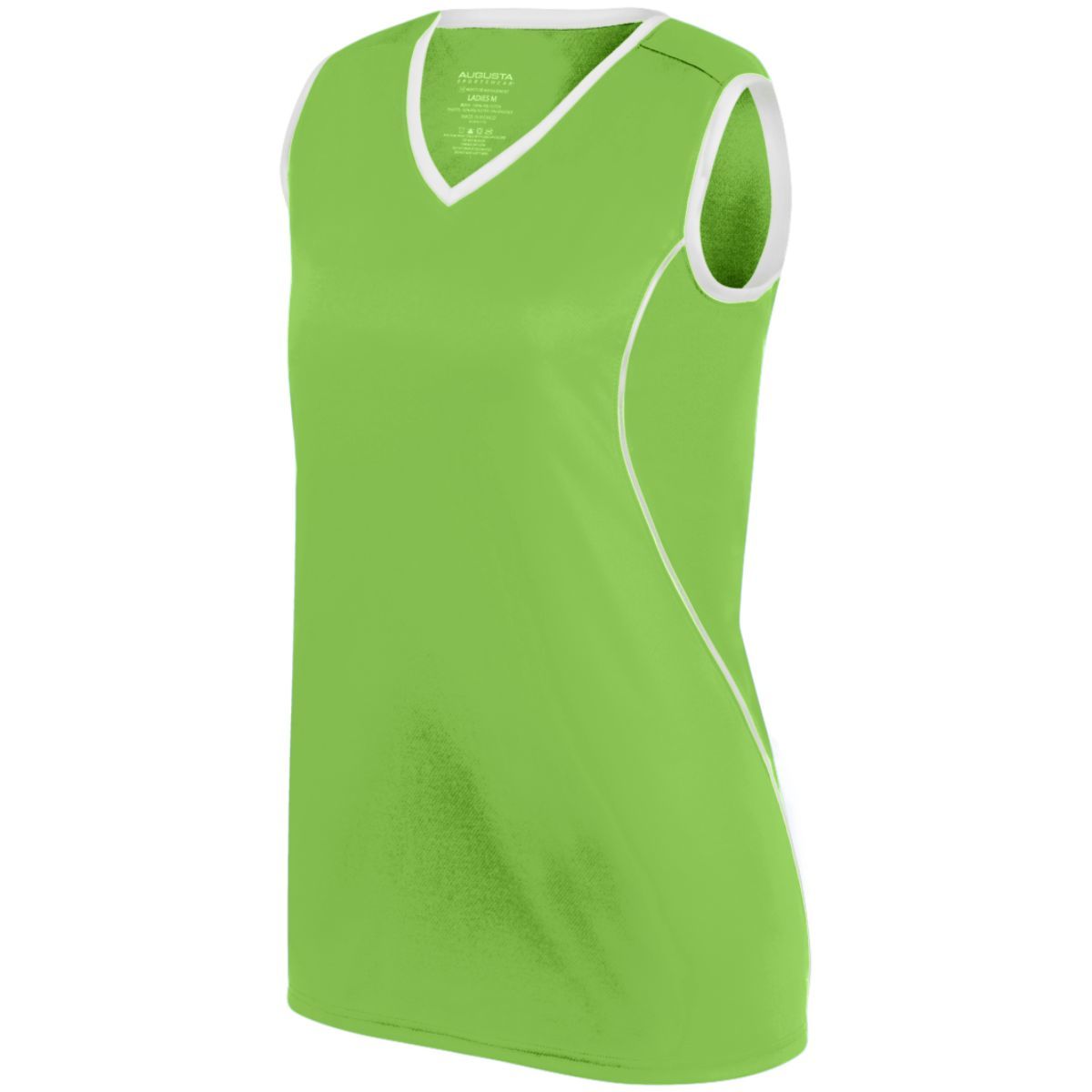 Augusta Sportswear Ladies Firebolt Jersey in Lime/White  -Part of the Ladies, Ladies-Jersey, Augusta-Products, Softball, Shirts product lines at KanaleyCreations.com