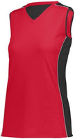 Augusta Sportswear Ladies Paragon Jersey in Red/Black/White  -Part of the Ladies, Ladies-Jersey, Augusta-Products, Softball, Shirts product lines at KanaleyCreations.com