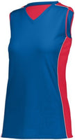 Augusta Sportswear Ladies Paragon Jersey in Royal/Red/White  -Part of the Ladies, Ladies-Jersey, Augusta-Products, Softball, Shirts product lines at KanaleyCreations.com