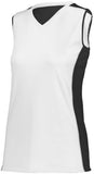 Augusta Sportswear Ladies Paragon Jersey in White/Black/White  -Part of the Ladies, Ladies-Jersey, Augusta-Products, Softball, Shirts product lines at KanaleyCreations.com