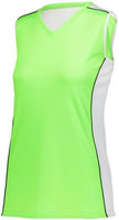 Augusta Sportswear Ladies Paragon Jersey in Lime/White/Black  -Part of the Ladies, Ladies-Jersey, Augusta-Products, Softball, Shirts product lines at KanaleyCreations.com