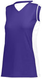 Augusta Sportswear Ladies Paragon Jersey in Purple/White/Silver Grey  -Part of the Ladies, Ladies-Jersey, Augusta-Products, Softball, Shirts product lines at KanaleyCreations.com