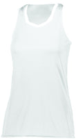 Augusta Sportswear Girls Crosse Jersey in White/White  -Part of the Girls, Augusta-Products, Girls-Jersey, Shirts product lines at KanaleyCreations.com