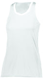 Augusta Sportswear Girls Crosse Jersey in White/White  -Part of the Girls, Augusta-Products, Girls-Jersey, Shirts product lines at KanaleyCreations.com