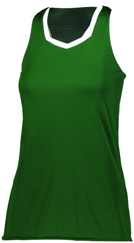 Augusta Sportswear Girls Crosse Jersey in Dark Green/White  -Part of the Girls, Augusta-Products, Girls-Jersey, Shirts product lines at KanaleyCreations.com
