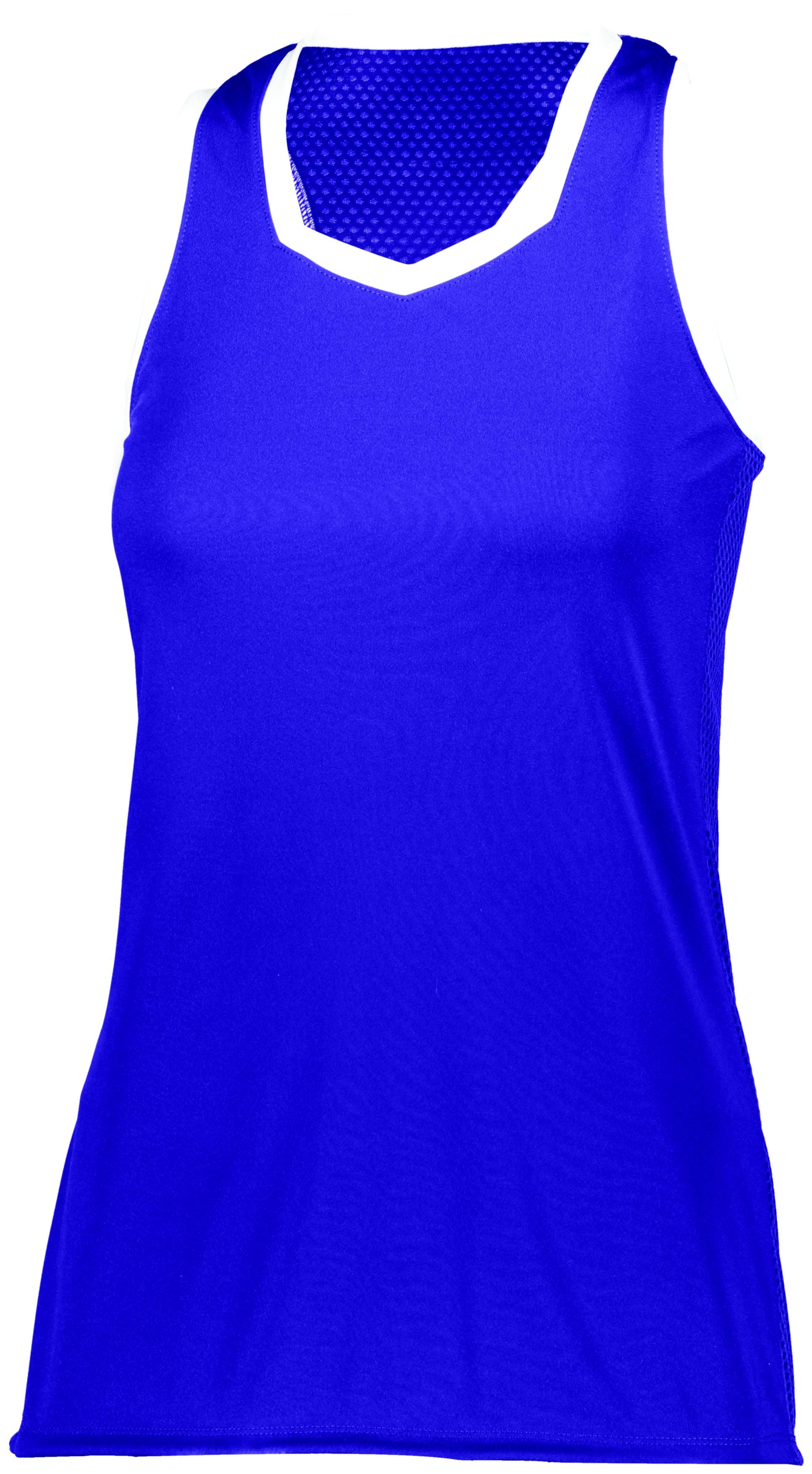 Augusta Sportswear Ladies Crosse Jersey in Purple/White  -Part of the Ladies, Ladies-Jersey, Augusta-Products, Shirts product lines at KanaleyCreations.com