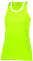 Augusta Sportswear Girls Crosse Jersey in Lime/White  -Part of the Girls, Augusta-Products, Girls-Jersey, Shirts product lines at KanaleyCreations.com