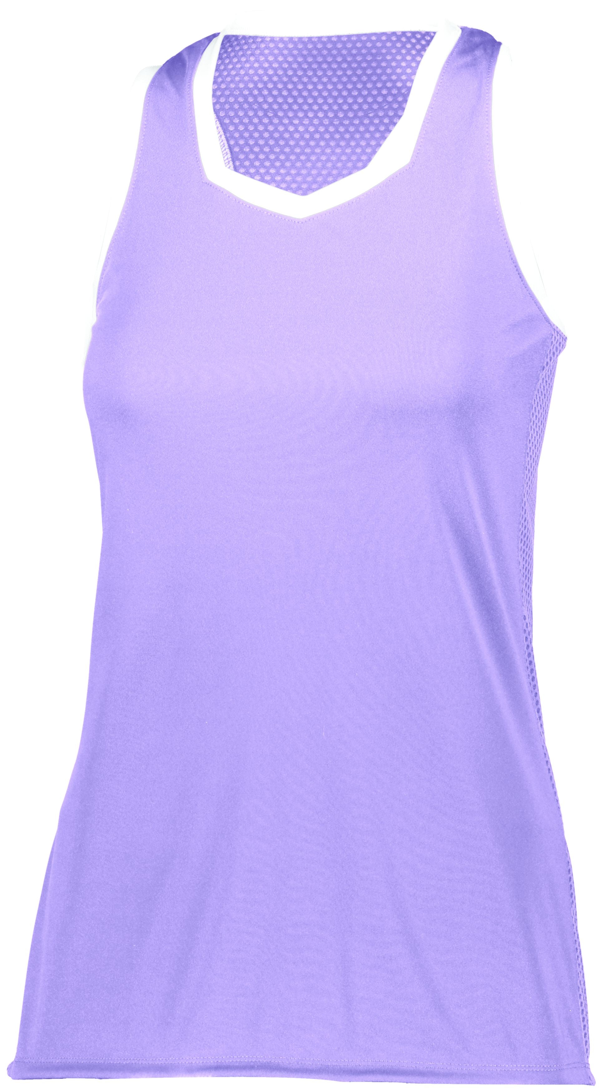 Augusta Sportswear Ladies Crosse Jersey in Light Lavender/White  -Part of the Ladies, Ladies-Jersey, Augusta-Products, Shirts product lines at KanaleyCreations.com